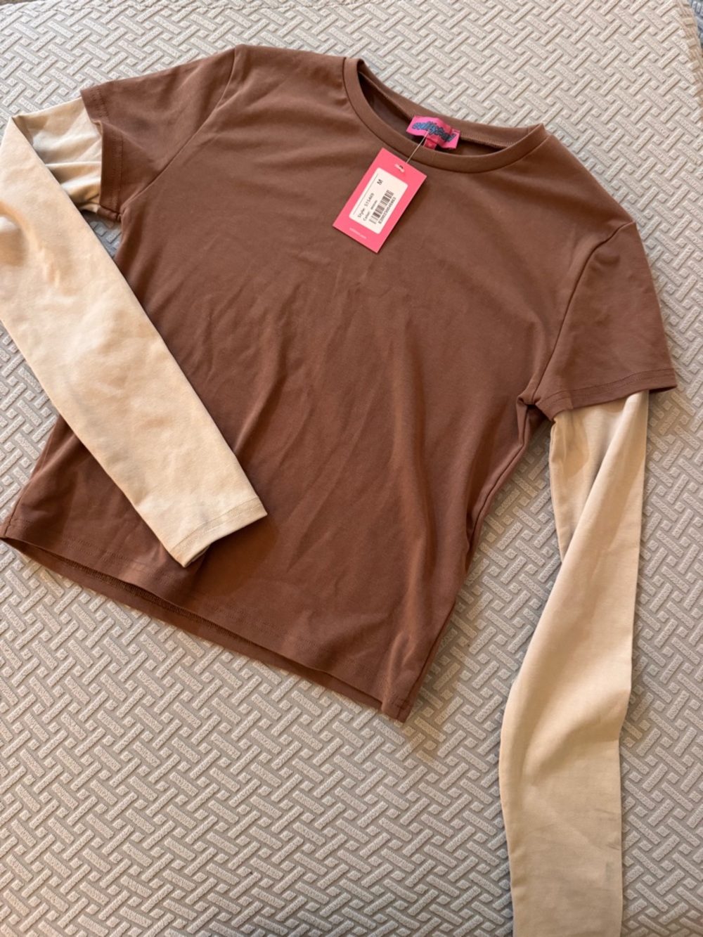 Brand New with Tags- Edikted layered long sleeve
